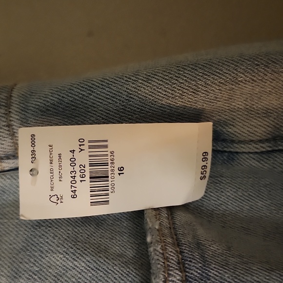 OLD NAVY Higher High Rise Flare, Light Blue, NWT, Size 16 - Picture 4 of 7